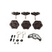 Black plastic wheel hubs and bolts for rugged ridge elite hardtop quick removal kit for 07-18 jeep wrangler jk