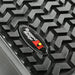 Rugged Ridge Floor Liner Front Black logo on black car