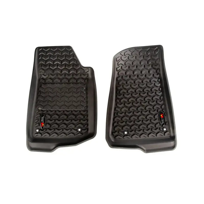 Rugged Ridge Floor Liner providing all-weather protection for cars, Jeep Wrangler, and Gladiator models.