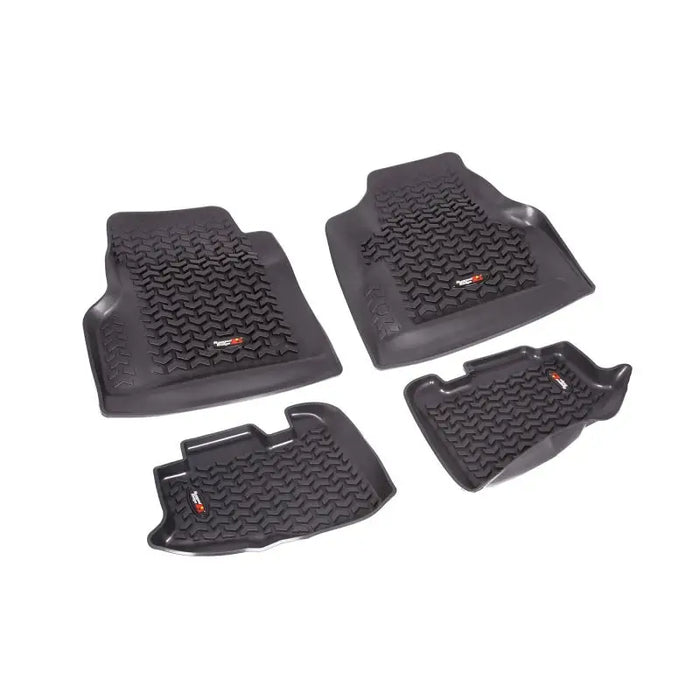 Rugged Ridge All Weather Floor Mats for Cars - Black Jeep Wrangler TJ