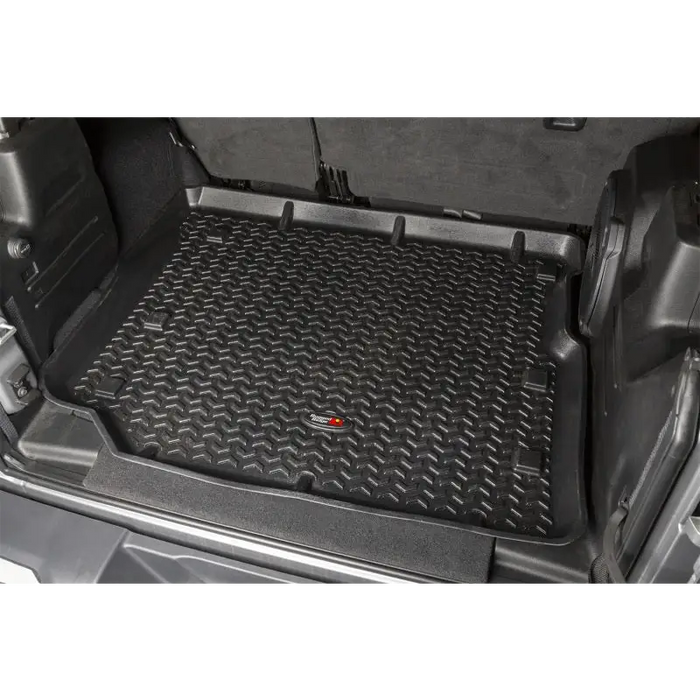 Rugged Ridge Floor Liner for Jeep Wrangler JL 4 Dr - Black Rubber Mat in Trunk