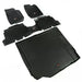 Rugged Ridge Floor Liner Front/Rear/Cargo Black for Toyota - All Weather Mats