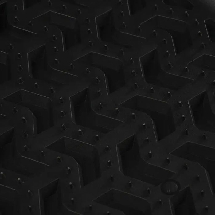 Rugged Ridge Floor Liner Rear Black Jeep Wrangler JL 2 Dr - Hexagonal Pattern on White Background