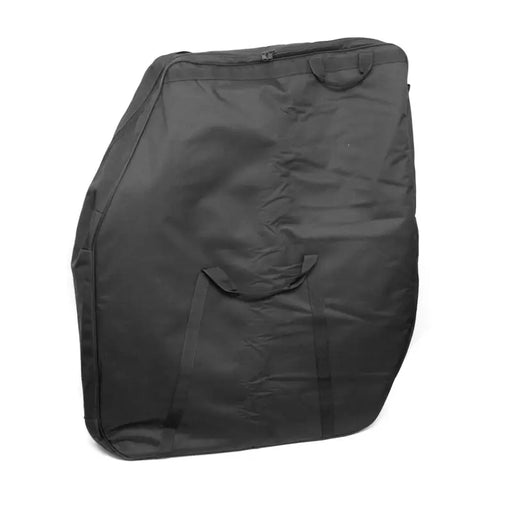Rugged Ridge front door storage bag for Jeep JK/JL/JT, black backpack view.
