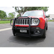 Rugged Ridge Grille Guard Black for 15-18 Jeep Renegade - Red Jeep with Black Bumper