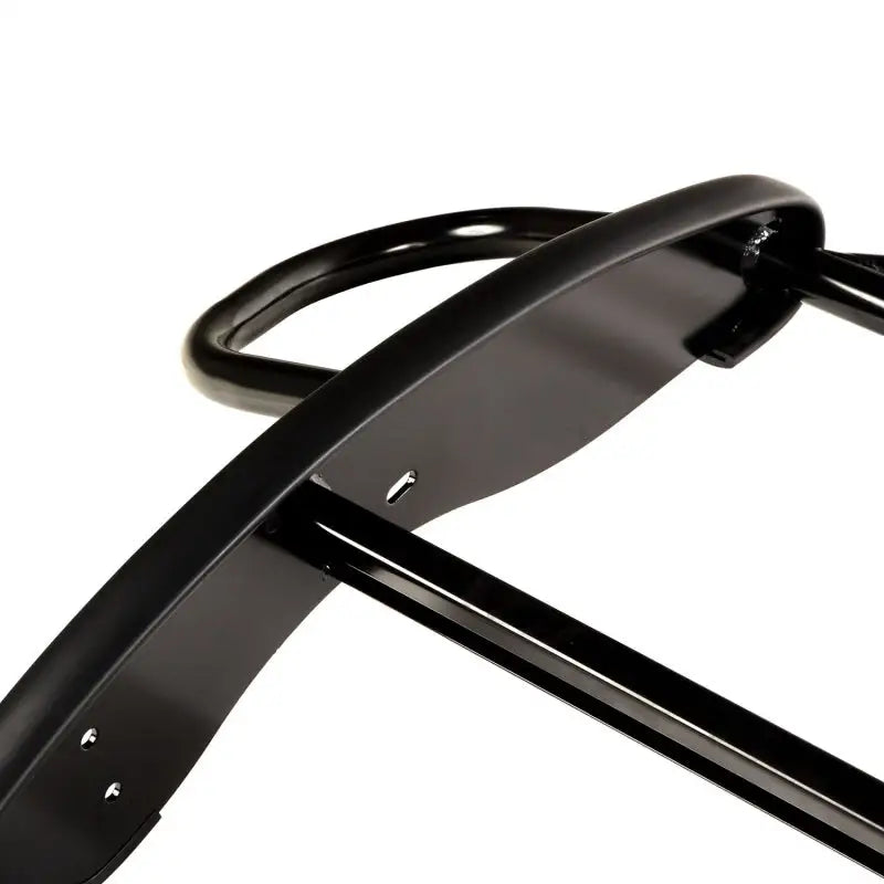 Black metal frame attached to chair - Rugged Ridge Grille Guard for 15-18 Jeep Renegade