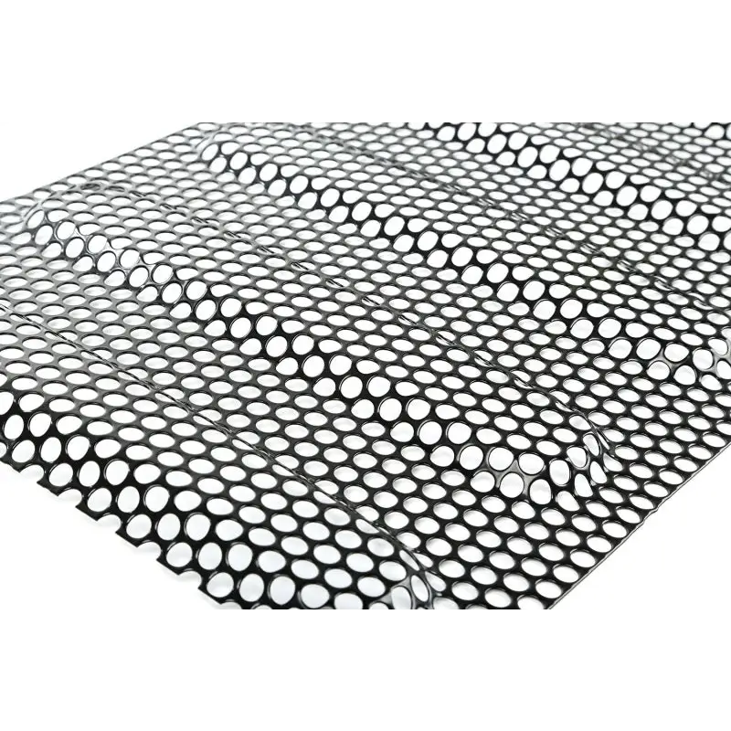 Rugged Ridge grille insert for Jeep Wrangler featuring hexate mesh pattern