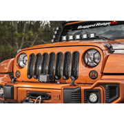 Rugged Ridge LED Light Bar - Jeep Wrangler Grille Inserts