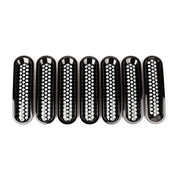 Black comb with white dots, perfect for Rugged Ridge Grille Inserts on 07-18 Jeep Wrangler.