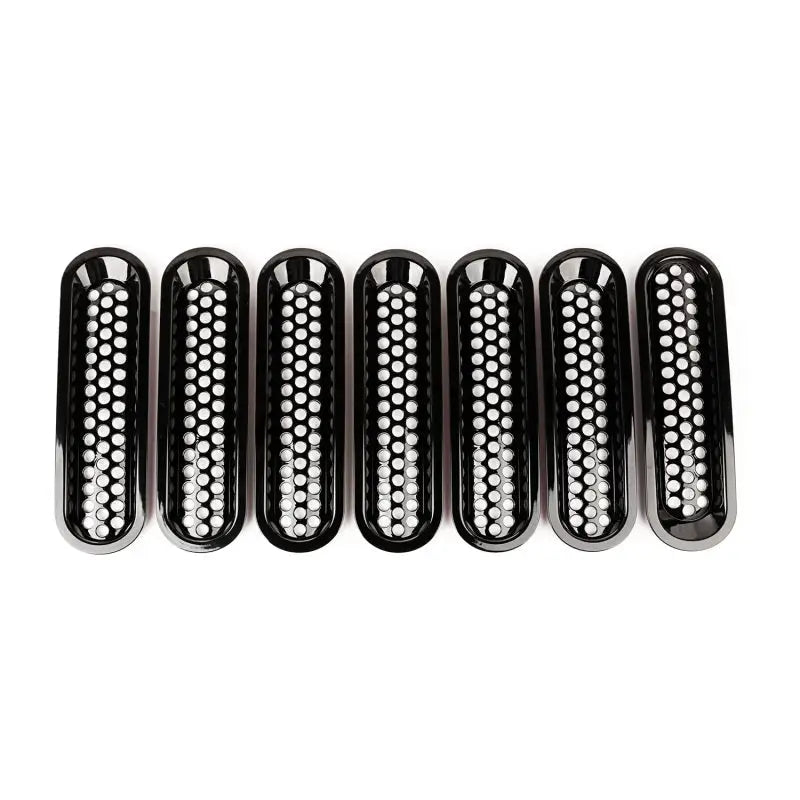 Black comb with white dots, perfect for Rugged Ridge Grille Inserts on 07-18 Jeep Wrangler.