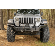 Rugged Ridge HD Bumper for Jeep Wrangler - Front Close Up.