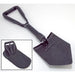 Rugged Ridge Heavy Duty Tri-Fold Recovery Shovel with handle on display
