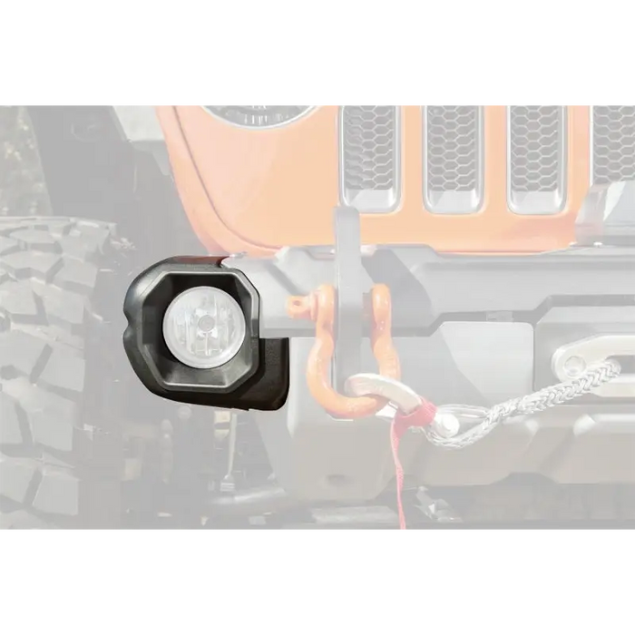 Rugged Ridge Jeep Wrangler JL/Gladiator Venator Front Bumper Stubby Ends, Black LED Lights