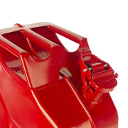 Rugged Ridge Jerry Can Red 20L Metal - Red plastic toy car on white background
