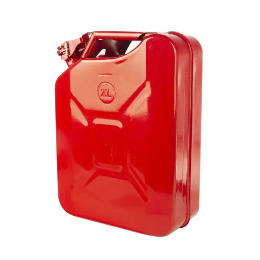 Rugged Ridge Jerry Can Red 20L Metal - red canister with metal handle