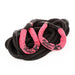 Black and pink rugged ridge kinetic recovery rope with pink handles.