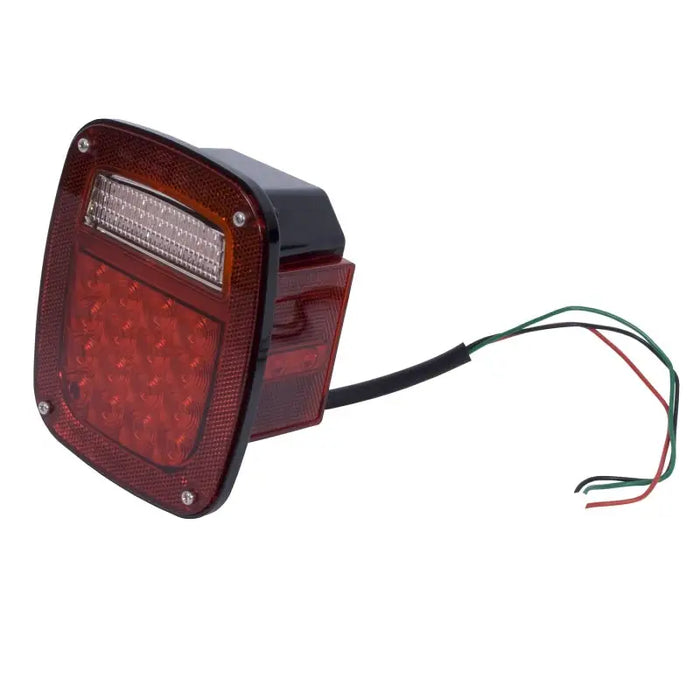 Rugged Ridge LED Tail Light Assembly for Jeep CJ / Wrangler - Red Light with Wire