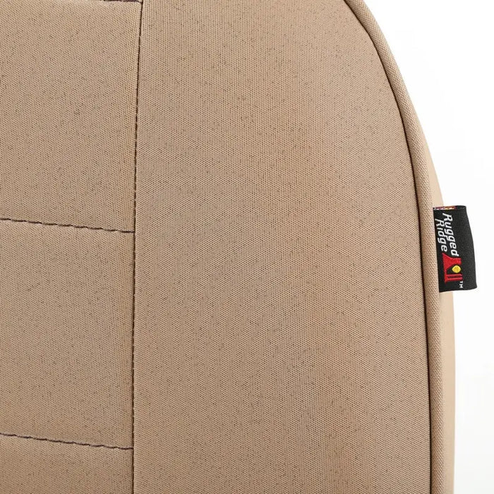 Tan Low-Back Front Seat with Black Label for Jeep Wrangler and Ford Bronco