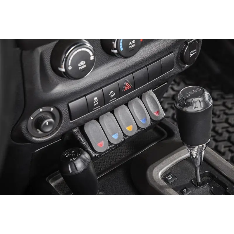 Rugged Ridge Lower Console Switch Panel for Jeep Wrangler JK/JKU