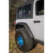 Rugged Ridge Max Terrain Jeep Wrangler JL Fender Flare Set with Blue Tire Cover