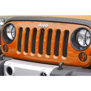Rugged Ridge Mesh Grille Insert for 07-18 Jeep Wrangler with LED front bumper cover