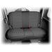 Rugged Ridge Neoprene Rear Seat Cover for 07-18 Jeep Wrangler JK, black with red button