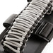 Rugged Ridge Paracord Grab Handles Gray/Black Pair - Close up of paracording strap with buckle.