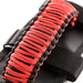 Rugged Ridge Paracord Grab Handles in Red/Black Pair on Cell Phone