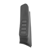 Rugged Ridge A-Pillar 4 Switch Pod Black LHD 11-18 Jeep Wrangler JK door handle.