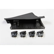 Black Rugged Ridge A-Pillar 4 Switch Pod Kit for Jeep Wrangler