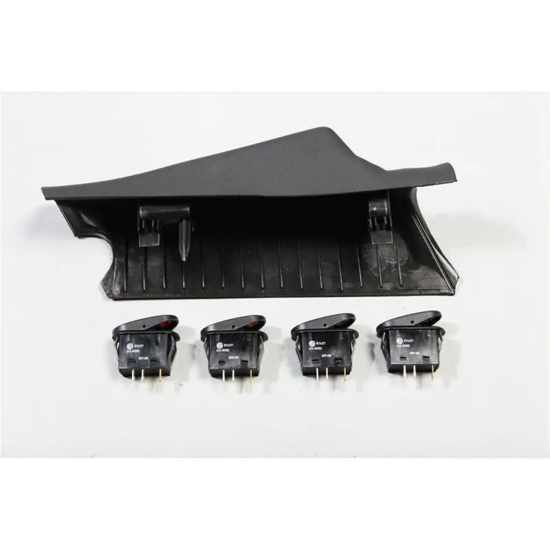 Black Rugged Ridge A-Pillar 4 Switch Pod Kit for Jeep Wrangler