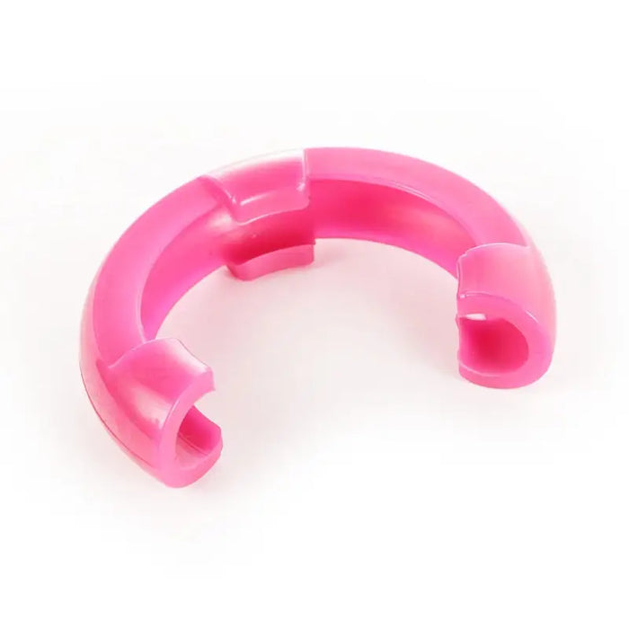 Rugged Ridge Pink D-Ring Isolator Kit with pink plastic mouthpiece