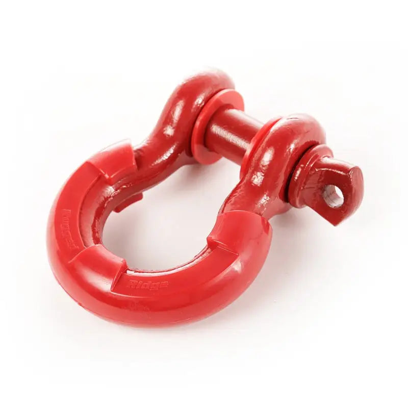 Rugged Ridge red plastic ring isolator kit on white background
