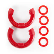 Rugged Ridge red plastic D-ring isolators in kit