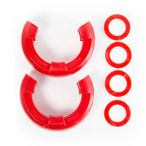 Rugged Ridge red plastic ring isolators for 7/8in D-ring