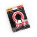 Rugged Ridge Red 9500lb D-Ring with a red plastic hook and black handle