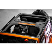 Rugged Ridge Roll Bar Covers for Jeep Wrangler JK Unlimited - Rear Seat Top Open.