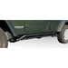 Rugged Ridge RRC Rocker Guards Black 07-18 4-Door Jeep Wrangler with side step bar