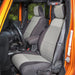Rugged Ridge black/gray seat cover kit for Jeep Wrangler JK 2dr interior