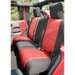 Rugged Ridge Black/Red Jeep Wrangler JK 4dr Seat Cover Kit - Durable and Stylish