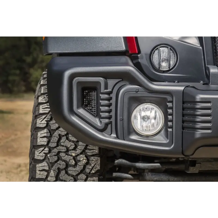 Rugged Ridge Spartacus Front Bumper on Black Jeep Wrangler