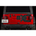 Red Jeep with Black Tail Light - Rugged Ridge Spartacus HD Tire Carrier Hinge Casting 97-06 TJ