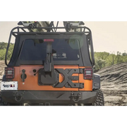 Rugged Ridge Spartacus HD Tire Carrier Kit for 07-18 Jeep Wrangler with roof rack