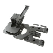 Spartacus HD Tire Carrier Kit black aluminum frame mount - Jeep Wrangler