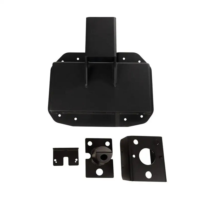 Rugged Ridge Spartacus HD Tire Carrier Kit for 18-20 Jeep Wrangler JL, with black metal object and mounting.