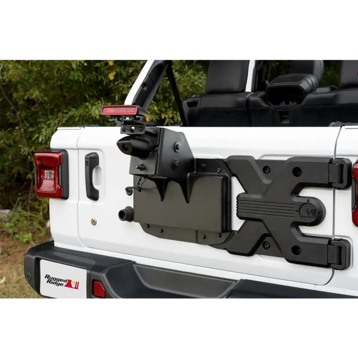 Rugged Ridge Spartacus HD Tire Carrier with Camera Mount for Jeep Wrangler JL
