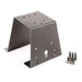 Black metal bracket with screws and bolts for Rugged Ridge Spartacus HD tire carrier.