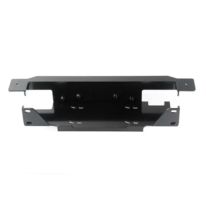 Black metal shelf with hooks for Jeep Wrangler JK winch plate