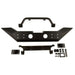 Rugged Ridge Spartan Front Bumper HCE W/Overrider - black metal frame with latch