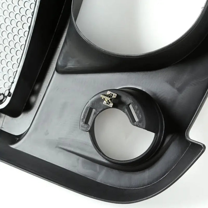 Close up of a car bumper with ring, Rugged Ridge Spartan Grille for Jeep Wrangler JK